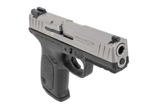 Smith & Wesson SD9VE 9mm 10 Round MA Compliant Pistol with stainless steel slide